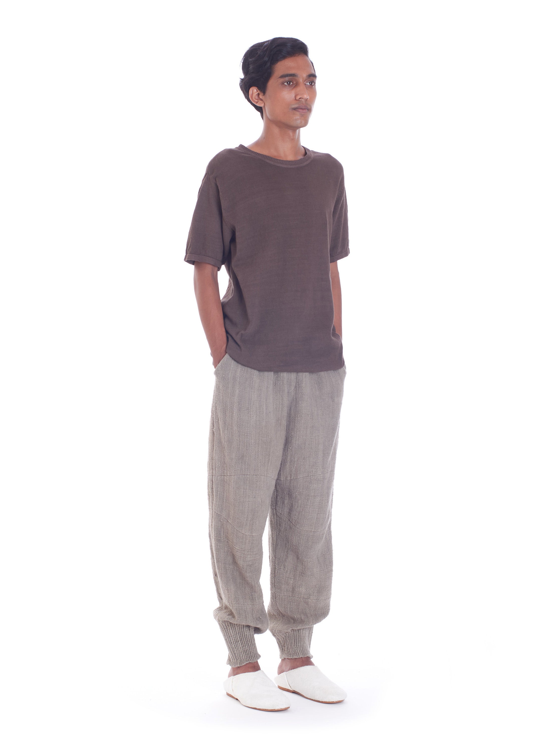 GRAY ORGANIC COTTON JOGGERS
