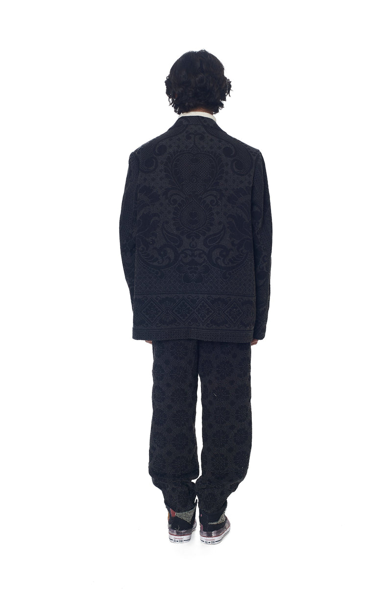 BLACK STATEMENT SOLAPUR CHADDAR OVERSIZED JACKET