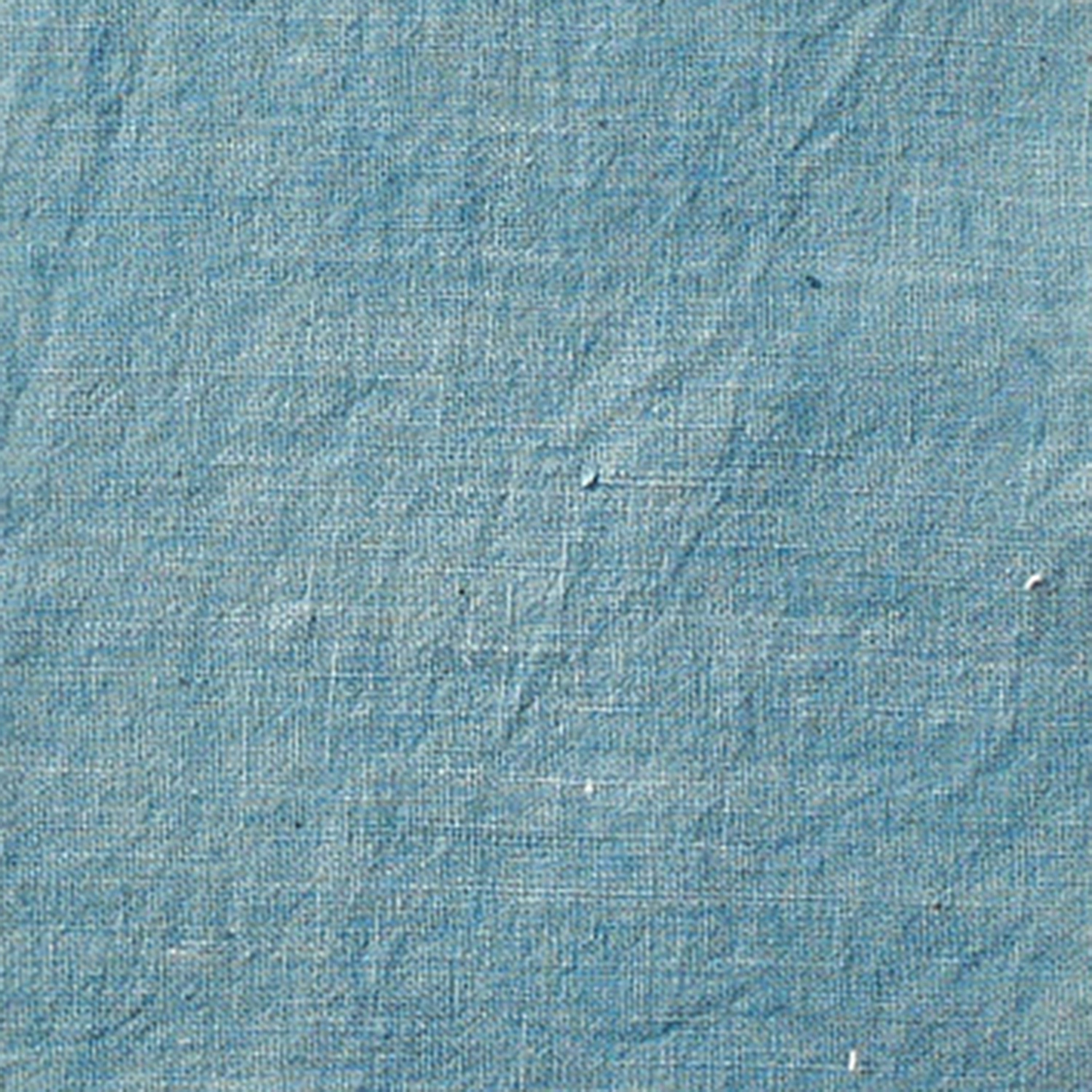 Sky Blue / Hand-Woven / Organic Cotton Fabric