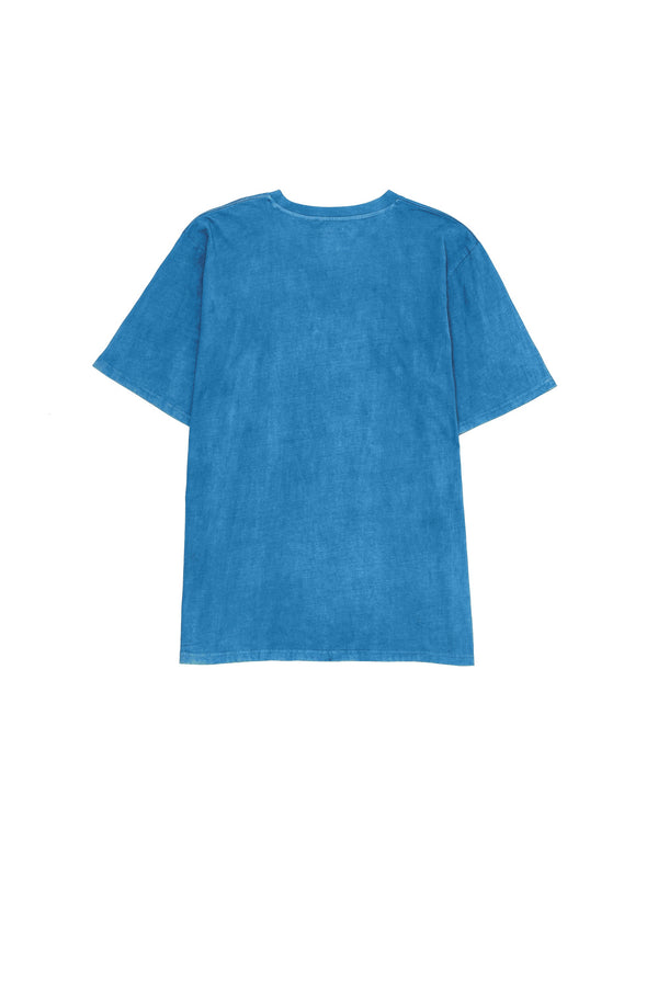 Sky Blue Solid Ungendered Organic Cotton T-Shirt