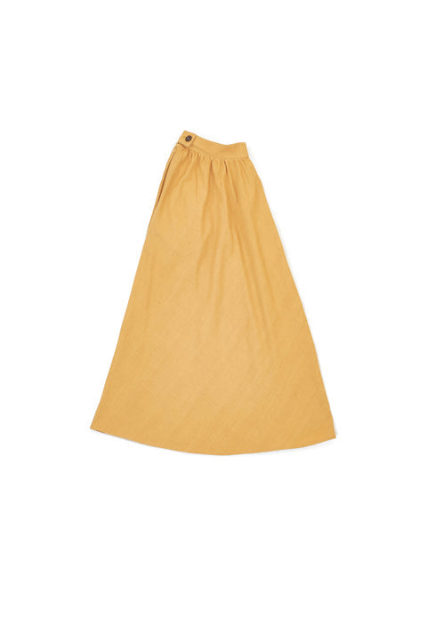 A LINE PANELLED SKIRT