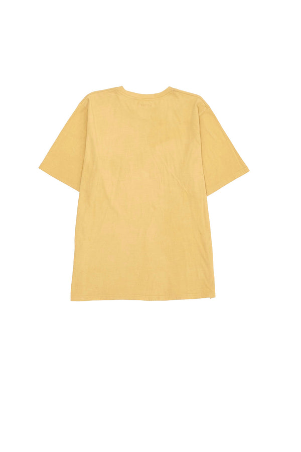 OCHRE YELLOW SOLID UNGENDERED ORGANIC COTTON T-SHIRT