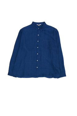 LINEN SHIRT DYED IN NATURAL INDIGO