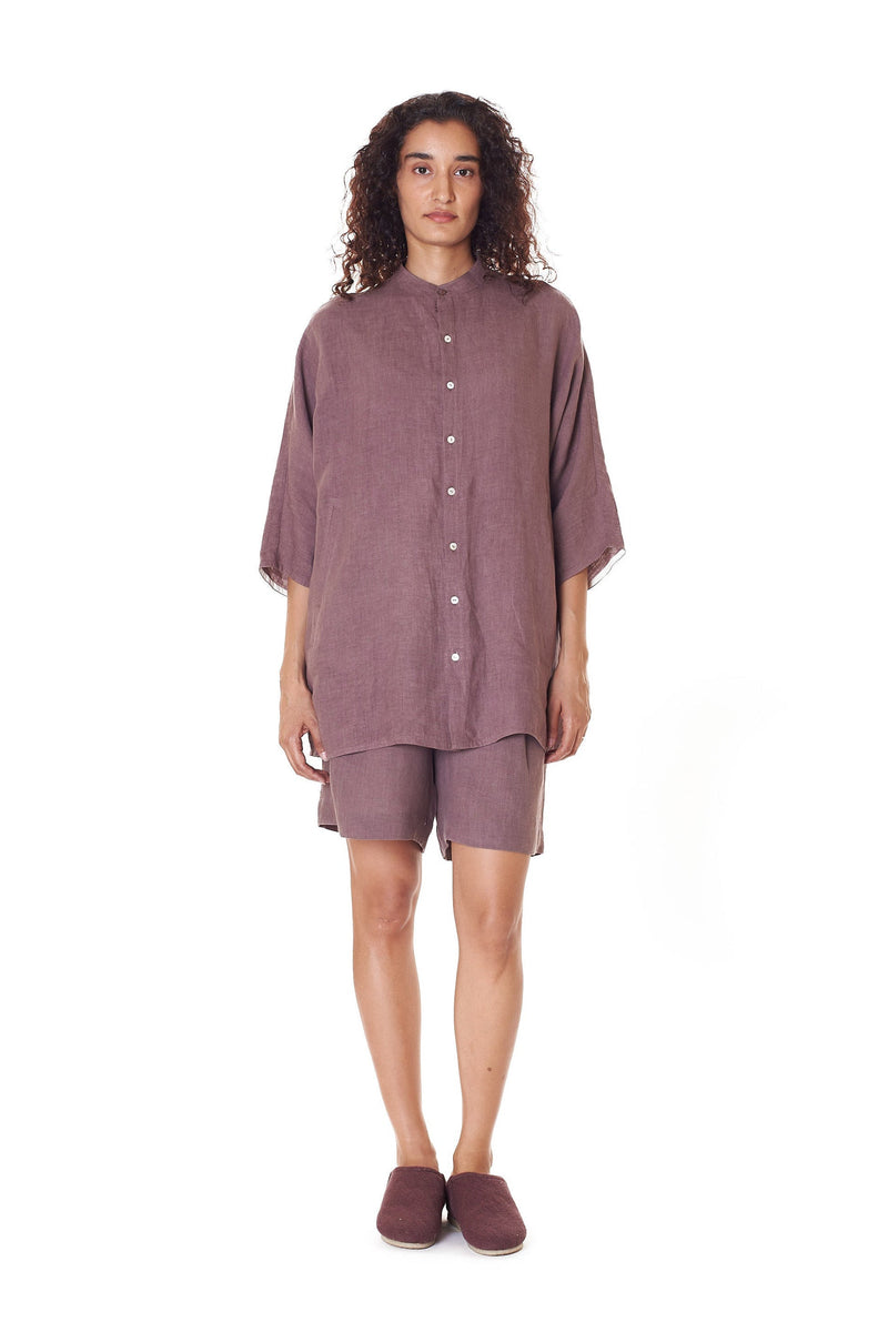 UNISEX LINEN DRAWSTRING SHORTS