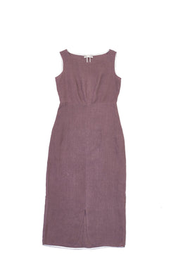 WINE SHEATH DRESS WITH SLIT