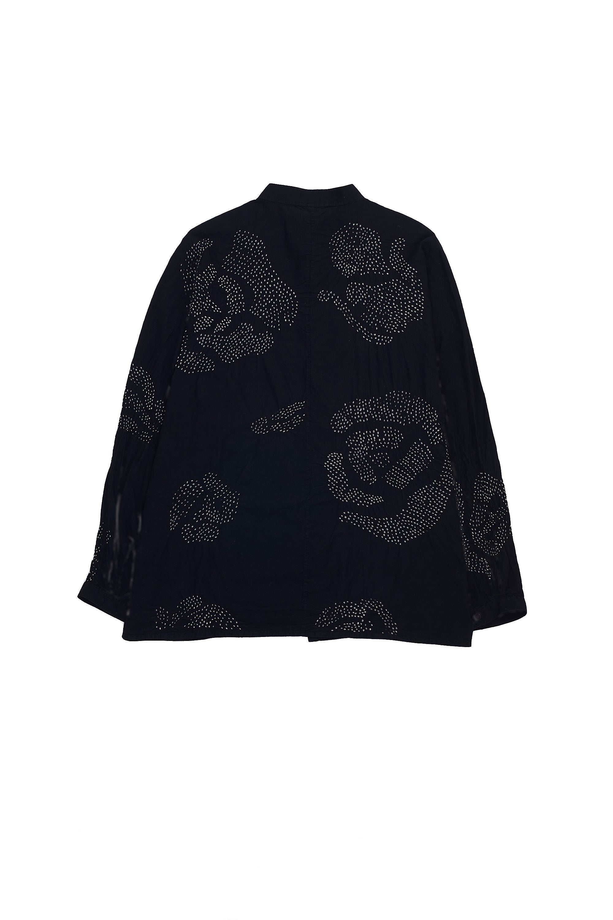 BLACK BANDHANI COMFORT FIT COTTON SHIRT