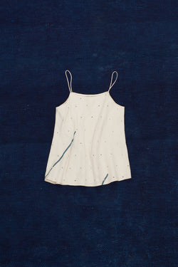 STATEMENT UNDYED MIRROR EMBELLISHED STRAPY TOP
