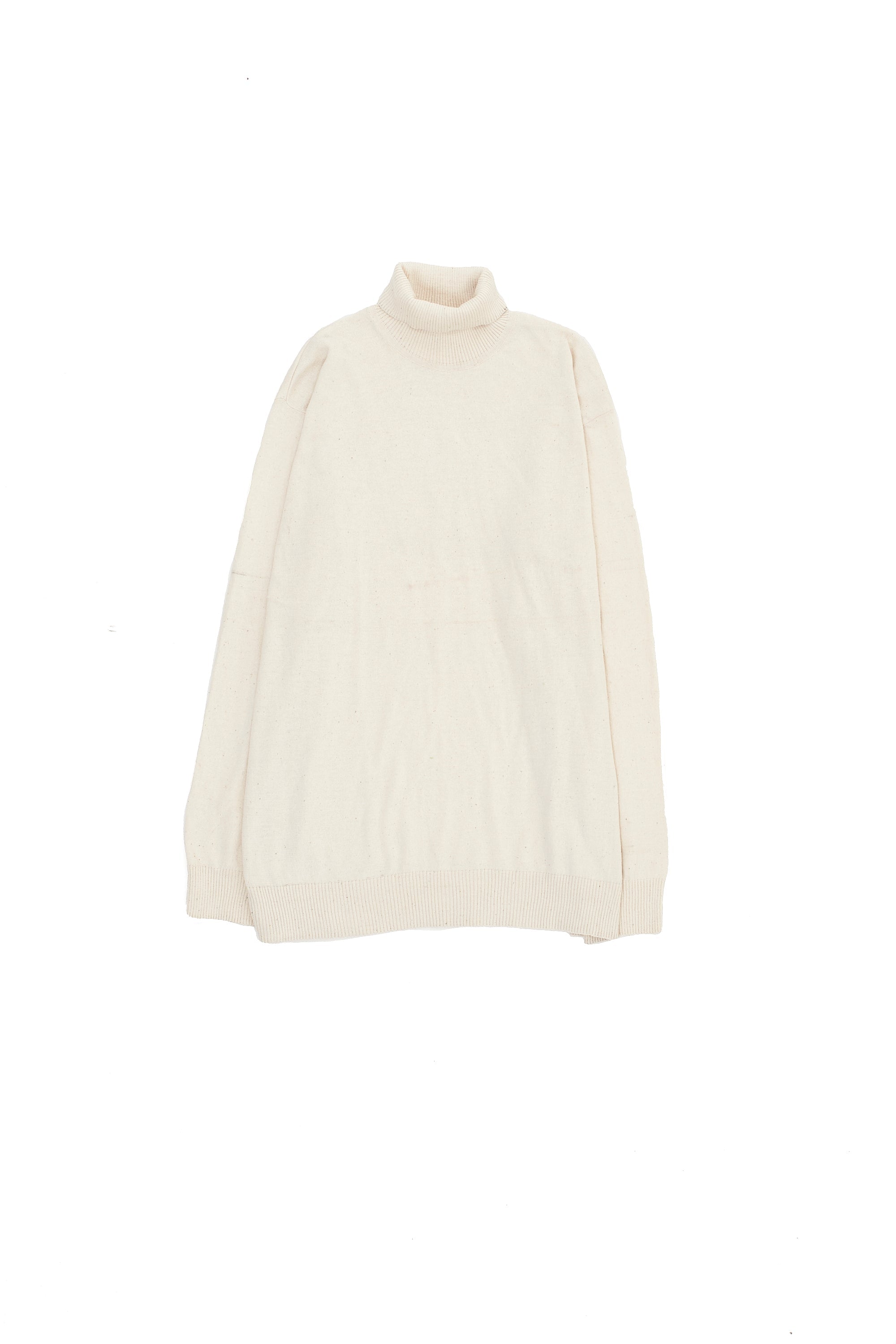 UNDYED TURTLENECK FULL SLEEVE COTTON T-SHIRT