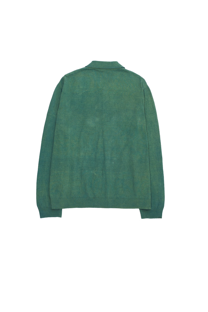 Olive Green Classic Knit Shirt