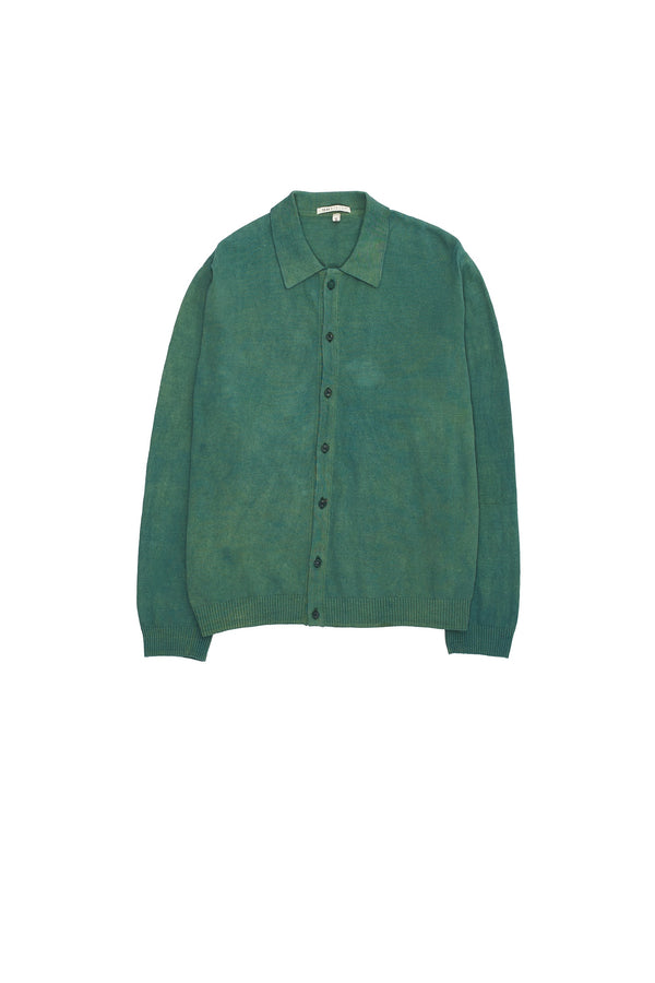 Olive Green Classic Knit Shirt