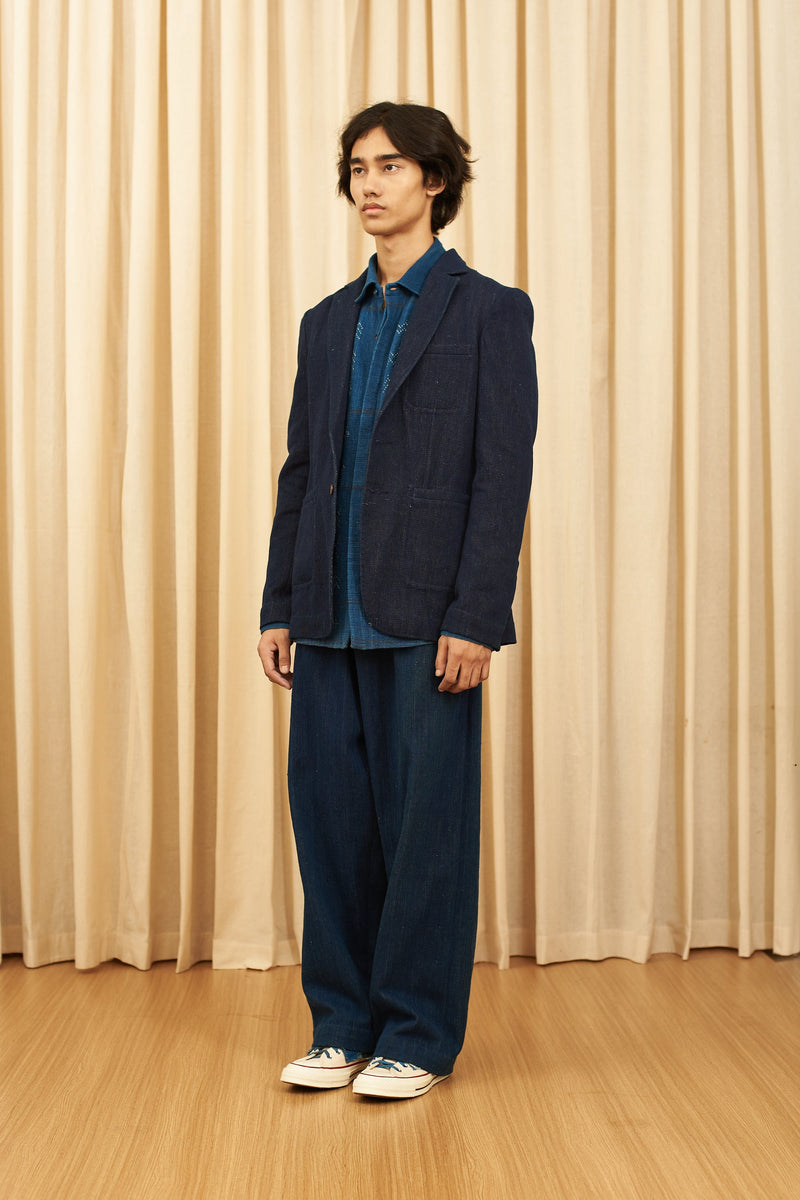 INDIGO DENIM CRAFTED SARTORIAL JACKET