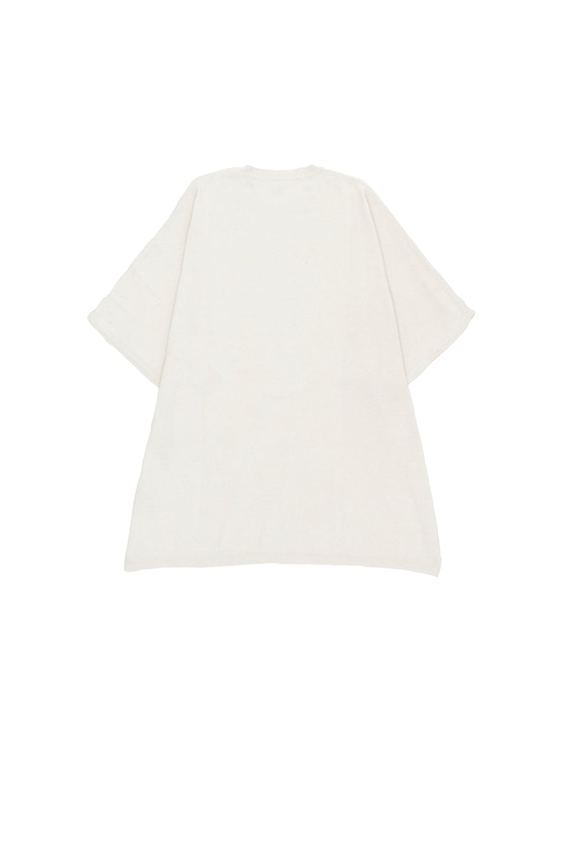 UNDYED COTTON RELAXED FIT KNITTED T-SHIRT
