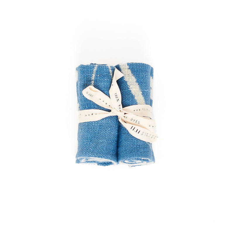 Indigo Hand Painted Towel Small