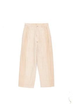Pleated Red Indigenous Cotton Trousers