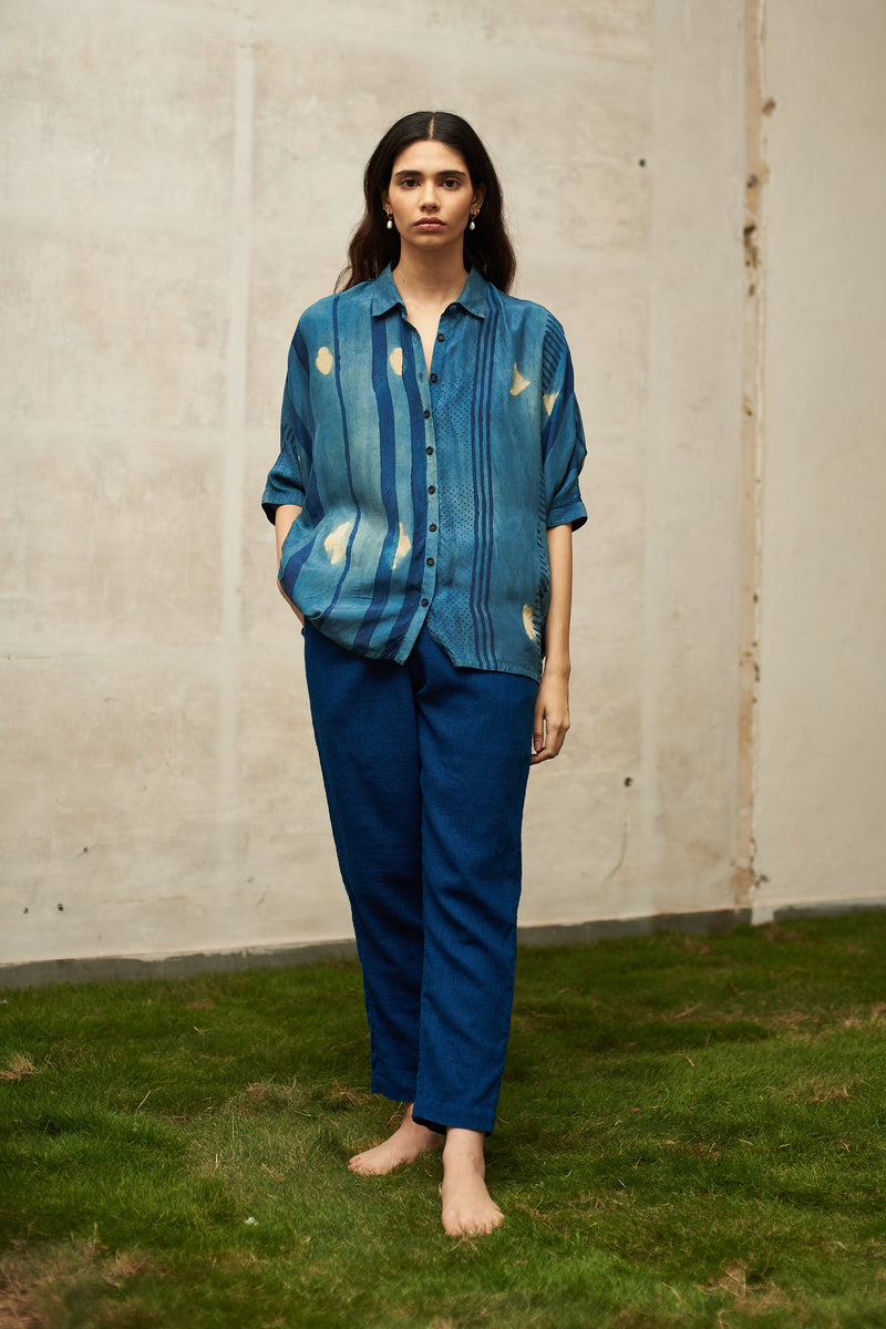 MULTI COLOUR BANDHANI SOFT SILK TOP