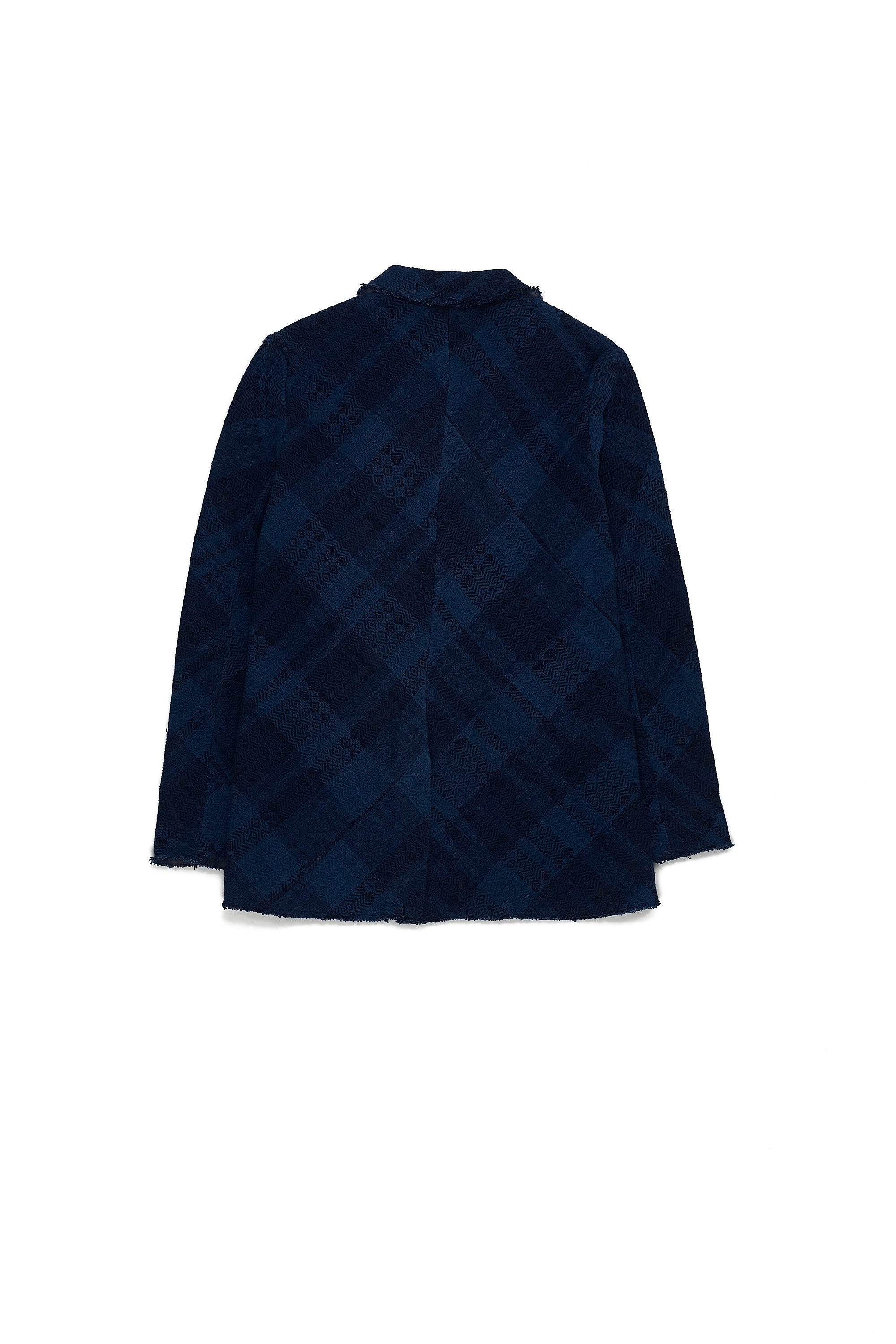 INDIGO STATEMENT TEXTURED DOBBY COTTON JACKET