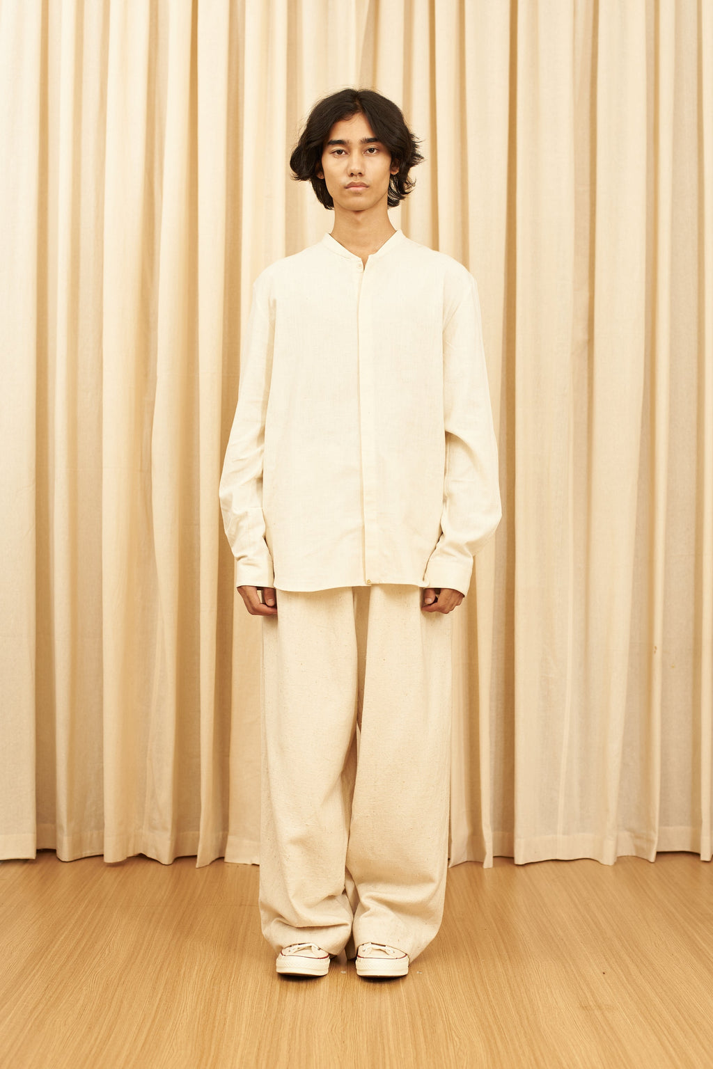 Off-White Organic Cotton Wide Leg Trouser – 11.11/eleven eleven