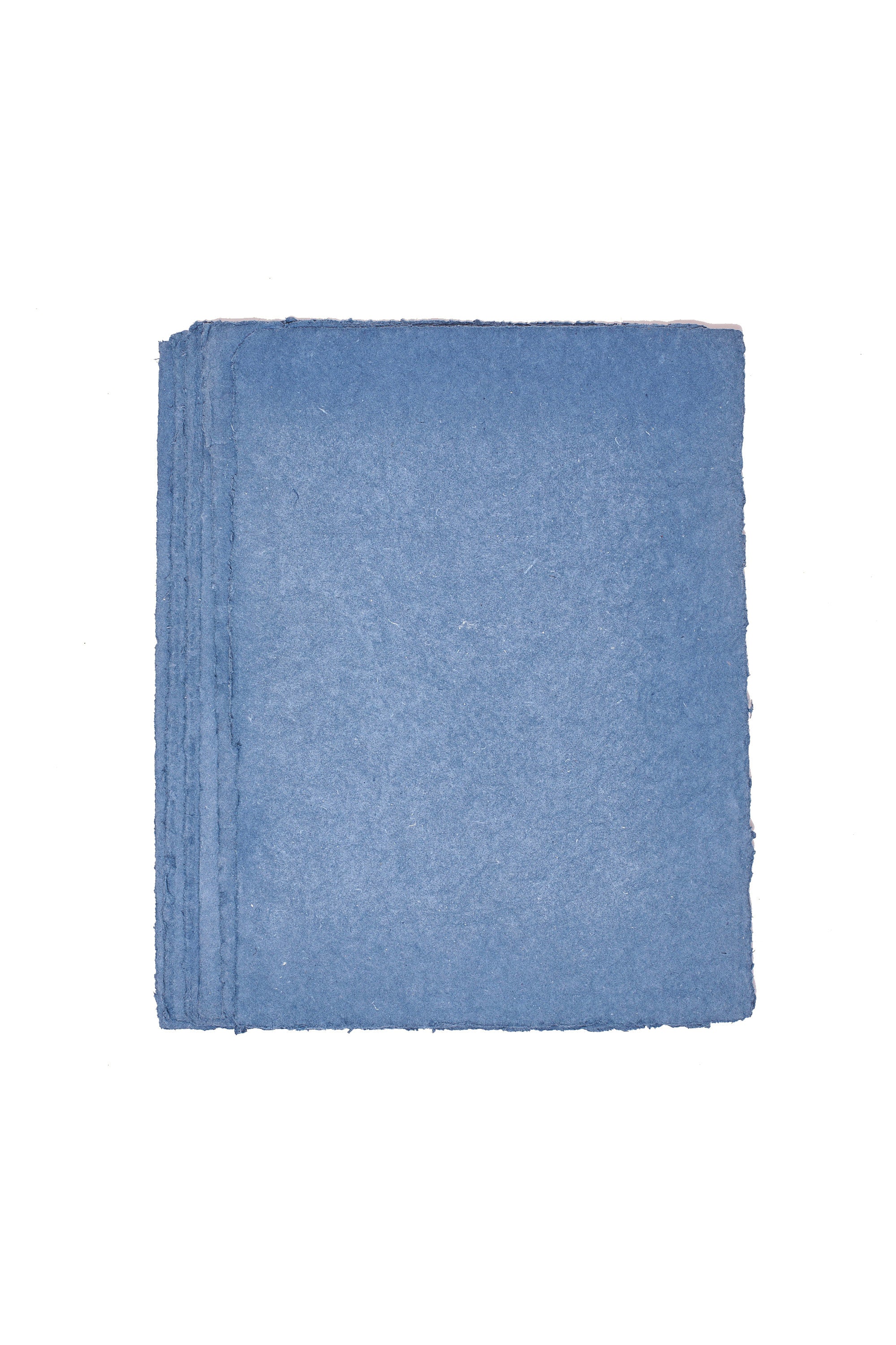 Set Of 10 A3 600 Gsm Indigo Facbric Scrap Deckeld Edge Paper