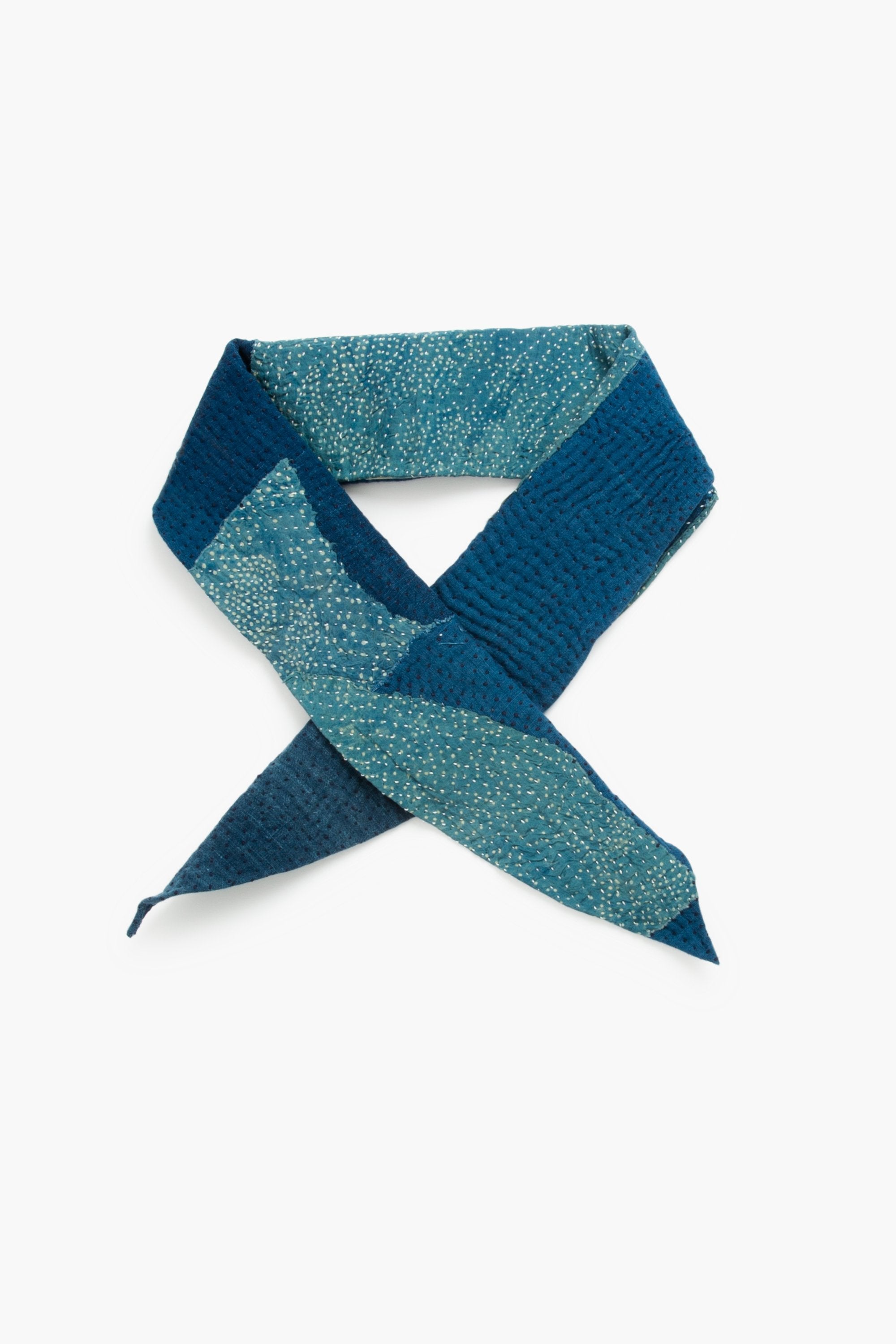 INDIGO HAND-QUILTED BANDANA