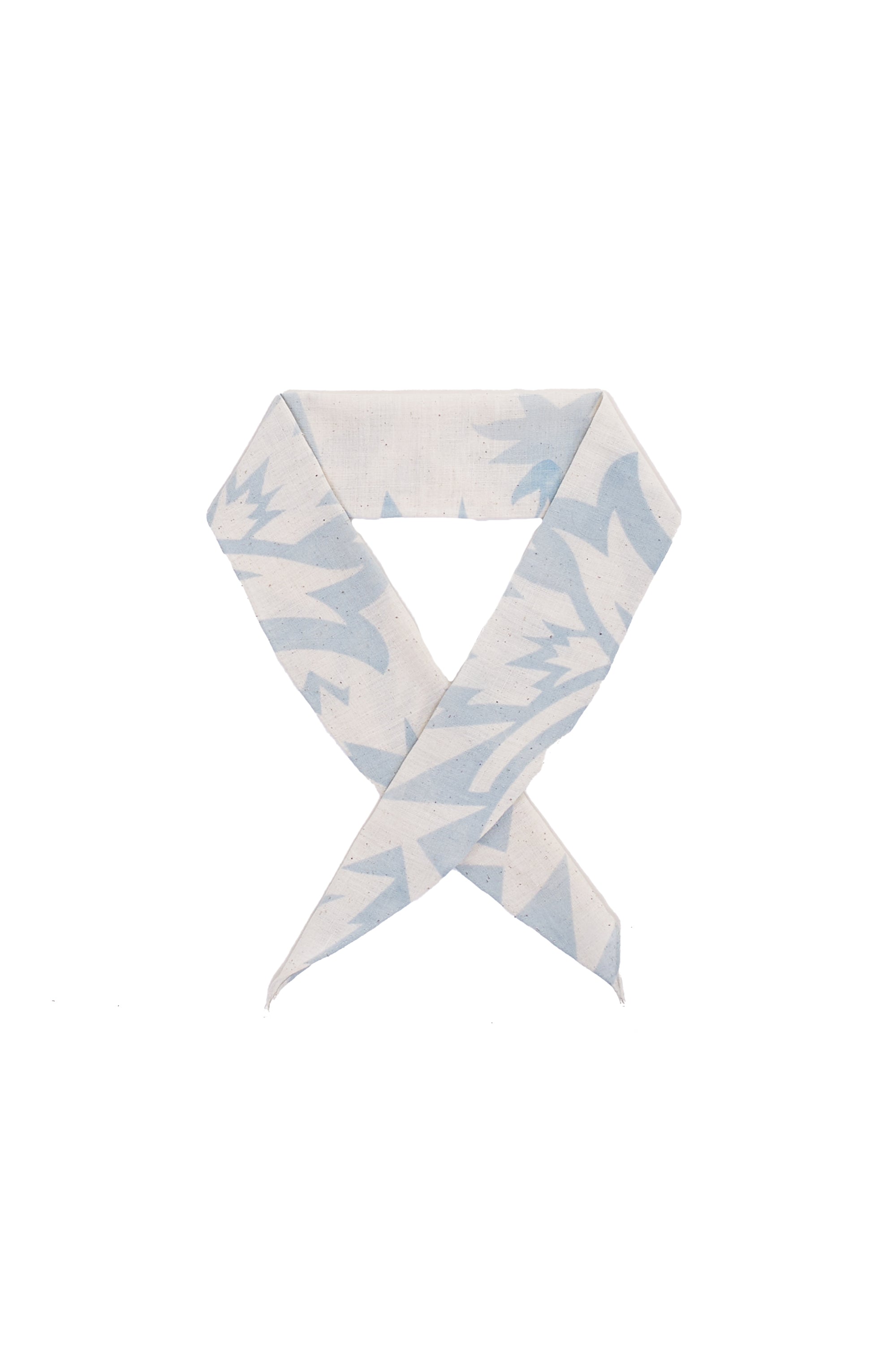 40S COUNT HANDSPUN ORGANIC COTTON PRINTED WITH NATURAL COLOR BANDANA